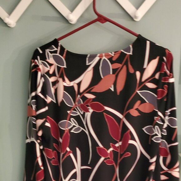 Alfani Asymmetrical Tunice Zipper Blouse M - Picture 5 of 6